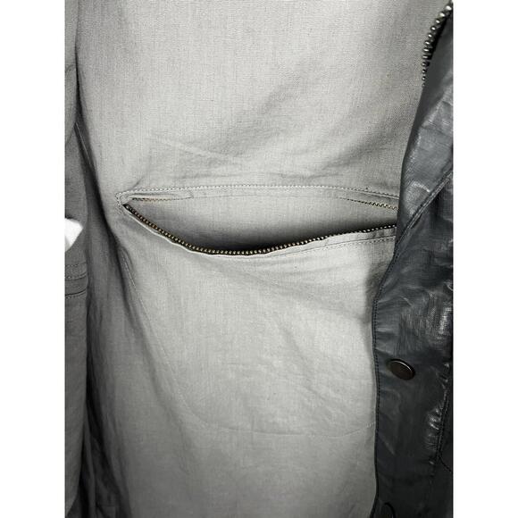 John Varvatos Snap Front Motocross Linen Jacket Black Size 50 EU, 40 US - Picture 10 of 13
